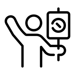 demonstrator Line Icon