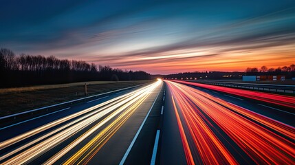 Obraz premium Autobahn Strasse Traffic