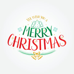 Merry Christmas Calligraphy I Happy New Year I Vector