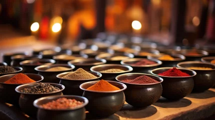 Foto auf Alu-Dibond Zanzibar's Spice Market: A Vibrant Display of Exotic Aromas and Colors.   © Mr. Bolota