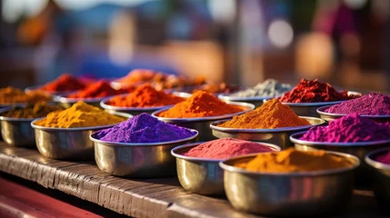 Foto op Plexiglas Zanzibar's Spice Market: A Vibrant Display of Exotic Aromas and Colors.   © Mr. Bolota