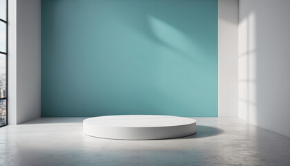 Empty Round Pedestal: A Study in Minimalist Presentation Design