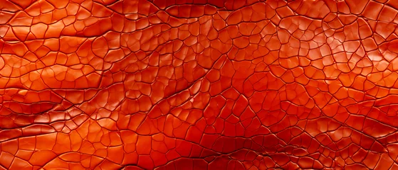 Fototapeten Abstract red background texture, close-up of the skin of a crocodile texture for website, business, print design template metallic metal paper pattern illustration. © Backdesign