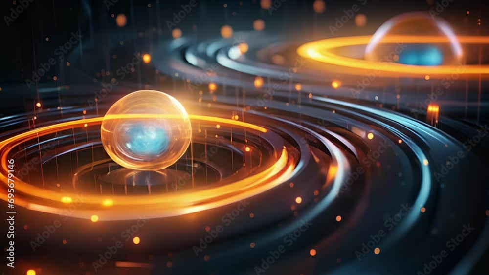 Wall mural a fusion of art and science, as quantum computing enhances the power and precision of computer visio