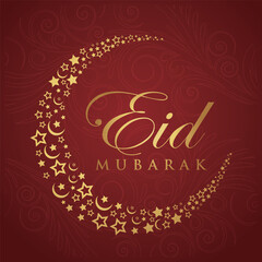 Ramadhan Eid Mubarak background greeting card