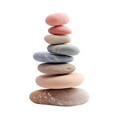Fototapeta na wymiar stack of stones isolated on transparent background Remove png, Clipping Path, pen tool
