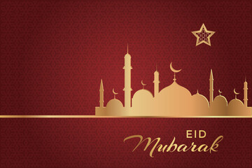 Ramadhan Eid Mubarak background greeting card