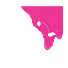 Pink Slime Corner Border 