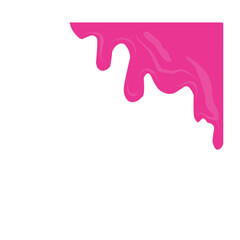 Pink Slime Corner Border 