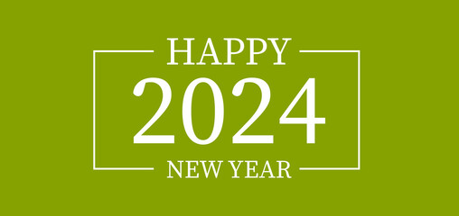  Happy 2024 New Year Beautiful Text Design illustration