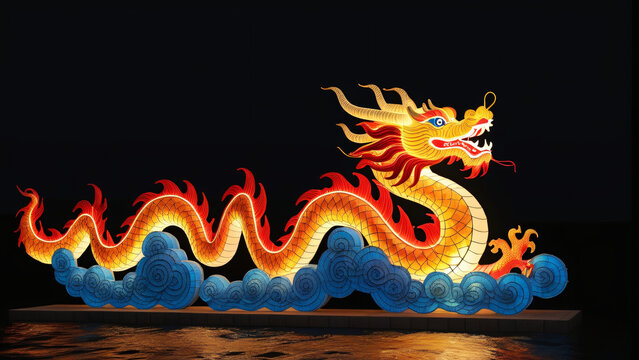 traditional dragon lantern of Chinese New Year