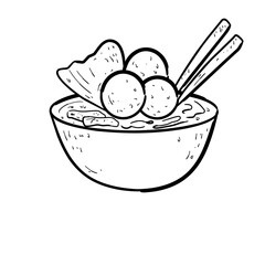 Indonesia Food Meatball