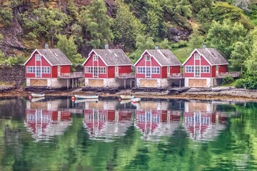 Fototapeta na wymiar Flaam, Norway