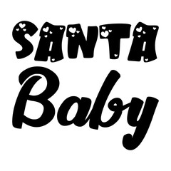 santa baby black letter quote
