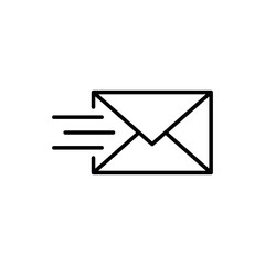 Envelope icon vector illustration. Send letter on isolated background. Mail sign concept.