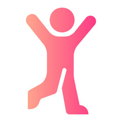 Obraz premium dancing Gradient icon