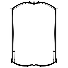 Frames Ornament. Frame Border Monocrome