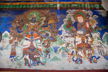 Likir Monastery or Likir Gompa (Klud-kyil) is the most famous landmark in Likir district, Ladakh, India