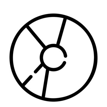 dvd disck Line Icon