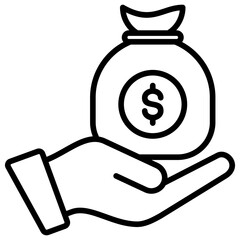 Income Outline Icon