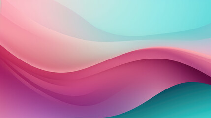 A cyan magenta gradient curve background material - obrazy, fototapety, plakaty