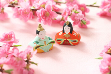 Fototapeta premium おひなまつり 桃の花