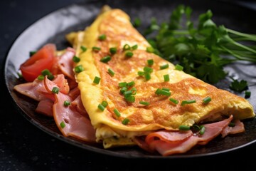 omelet with bacon