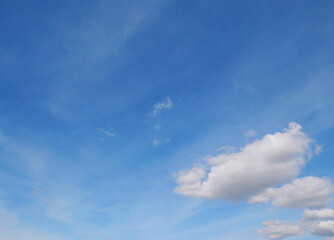 blue sky with cloud  copy space