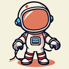 Obraz na płótnie Canvas cartoon astronaut cartoon