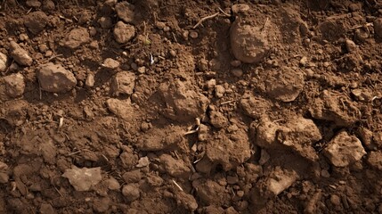 Natural Background.Light Soil Close Up