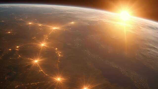 satellite view shows distinct, glowing spots surrounded darker, cooler regions these solar faculae, formed intense magnetic fields.
