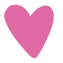 Heart love Illustration Doodle With Cute Shape With Pink Color That Can Be Used For Sticker, Icon, Decoration, etc. | Hand Drawn Heart Mother's Day And Valentine's Day