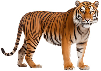 Obraz premium tiger isolated on transparent background
