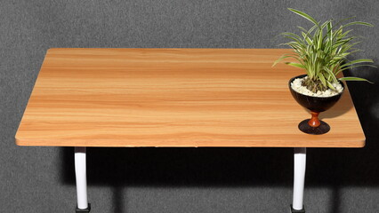 table with herbs and spices