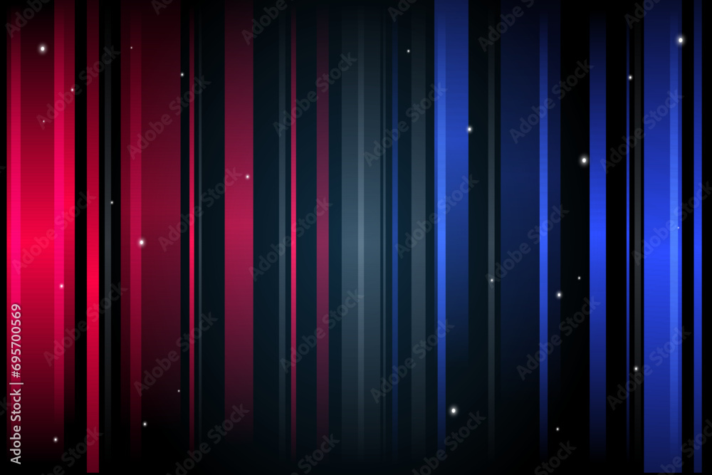 Wall mural gradient lines background with vertical red and blue tones