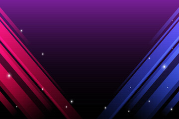 Versus Background with red and blue Ray on the Side. Vector Illustration
