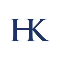 letter hk logo design