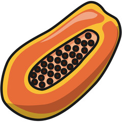 Papaya Sticker