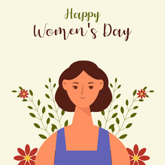 happy womens day vector illustration