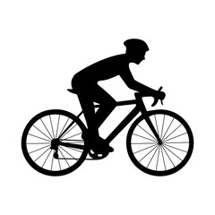 Bicycle rider cyclist vector silhouette