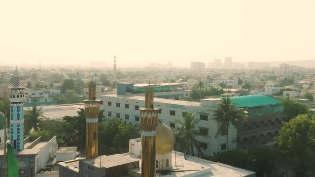 Aerial of IRC - Islamic Research Centre, Karachi in Pakistan
