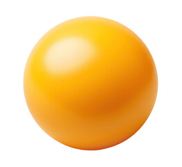 Orange ball isolated on transparent background