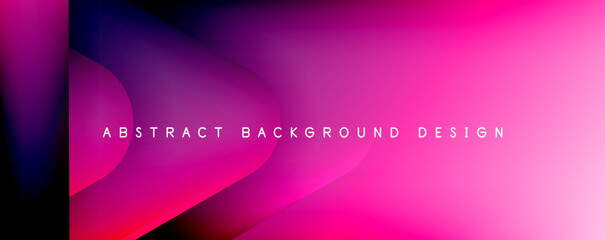 Shadow and Light Triangle Background. Dynamic Geometric Template. Glass Transparent Triangles