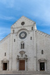 view of the San Sabino Cathedral in the historic old town of Bari Vecchio