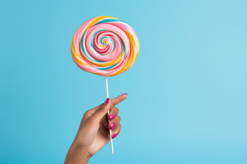 hand holding sweet candy