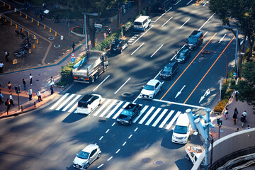 Shinjuku, Tokyo Japan, cityscape on a clear day