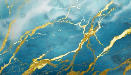 Marble Marvel: Summertime Banner with Gold Veins