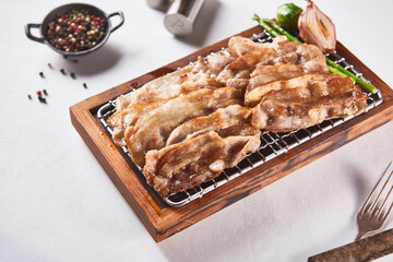 Thin and Delicious Grilled Pork Belly Set