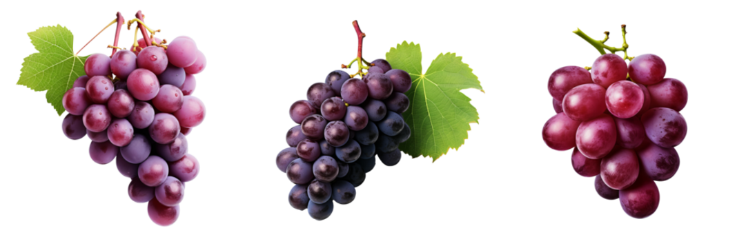 Juicy Grape Duo Set with Transparency � Perfect for Graphics and Design