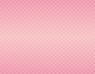 七宝柄文様  和柄背景イラスト ピンクのグラデーション背景
